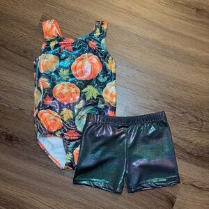 Fall Leotard with Matching Shorts (4A)